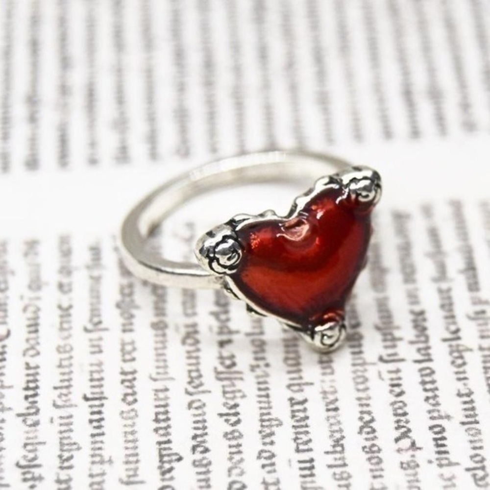 Reflective Heart Ring